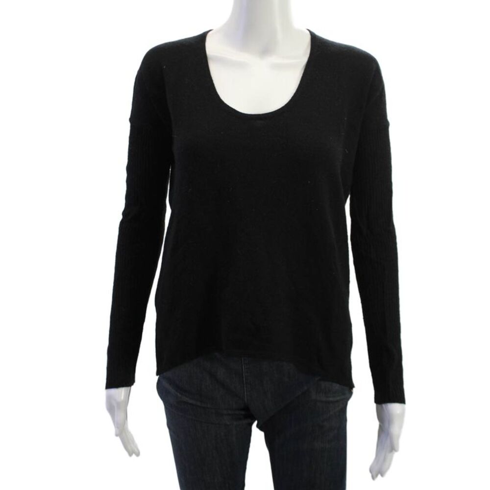 Helmut Unisex Black Pullover Sweater Round Neck Long Sleeve Size S